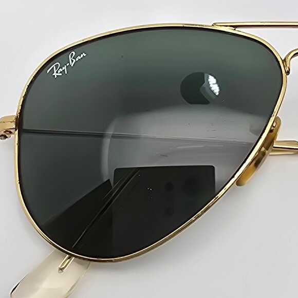 *SOLD* Ray-Ban RB3044 L0207 Gold Frame G-15 Lens Aviator Extra Small Sunglasses - Picture 15 of 15